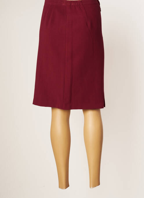 Jupe mi-longue rouge JUMFIL pour femme