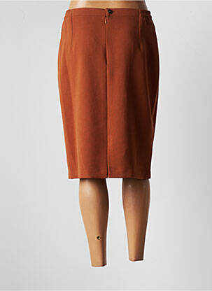 Jupe mi-longue taille normale marron JUMFIL femme