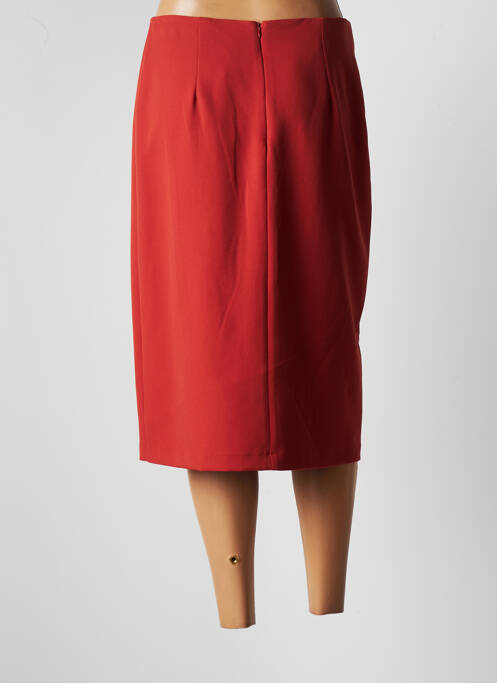 Jupe mi-longue marron JUMFIL pour femme