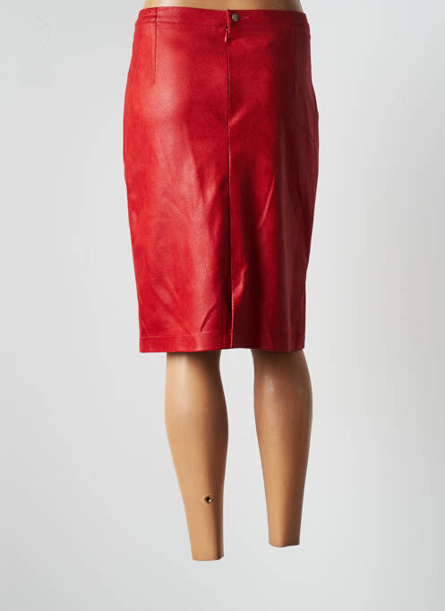 Jupe mi-longue rouge JUMFIL pour femme