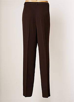 Pantalon droit stretch taille normale marron CHRISTIAN MARRY femme