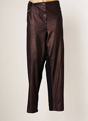 Pantalon slim stretch taille normale marron JUMFIL femme