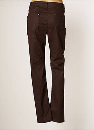Pantalon slim stretch taille normale marron CARLA KOPS femme
