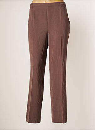 Pantalon flare taille élastique taille normale marron JUMFIL femme