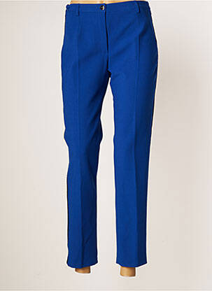 Pantalon slim taille haute taille haute bleu JUMFIL femme