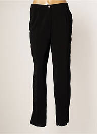 Pantalon droit fermeture zippée sous rabat boutonné taille normale noir JUMFIL femme