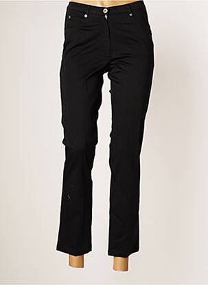 Pantalon 7/8 fermeture zippée sous rabat boutonné taille normale noir JUMFIL femme
