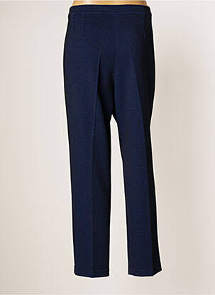 Pantalon droit fermeture zippée sous rabat boutonné taille normale bleu JUMFIL femme