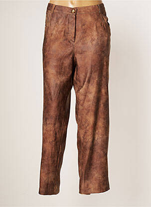 Pantalon flare taille normale taille normale marron JUMFIL femme