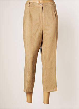 Pantalon 7/8 stretch taille normale marron JUMFIL femme