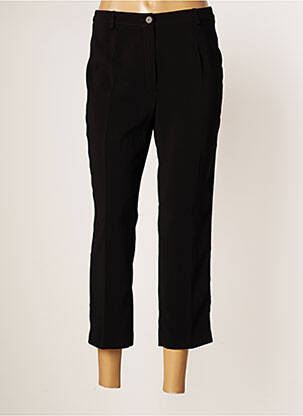 Pantalon 7/8 fermeture zippée sous rabat boutonné taille normale noir JUMFIL femme
