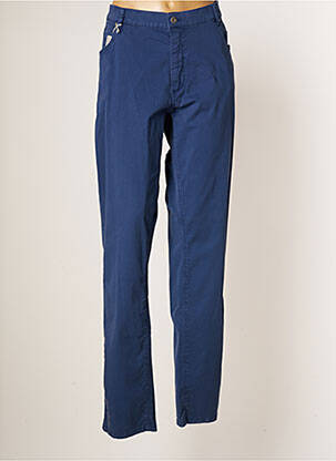 Pantalon droit bleu SAINT HILAIRE pour homme