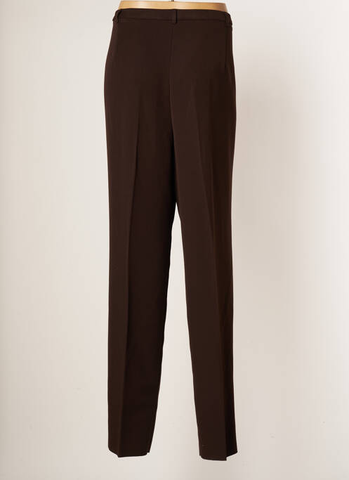 Pantalon droit stretch taille normale marron CHRISTIAN MARRY femme