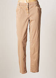 Pantalon slim tissage popeline taille normale marron BETTY BARCLAY femme