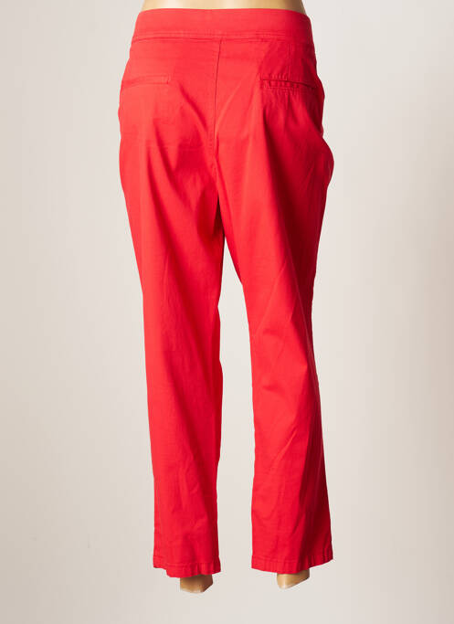 Pantalon droit rouge BRUNO SAINT HILAIRE pour femme