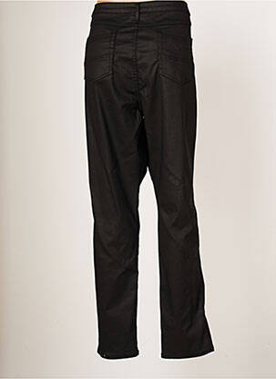 Pantalon droit fermeture zippée sous rabat boutonné taille normale noir JUMFIL femme