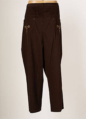Pantalon droit taille élastique taille normale marron JUMFIL femme