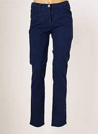 Pantalon slim taille normale taille normale bleu JUMFIL femme