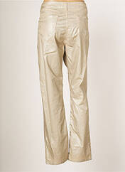 Pantalon slim beige LAUREN VIDAL pour femme seconde vue