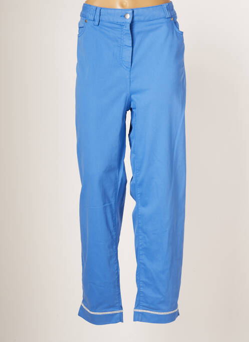 Pantalon droit bleu FUEGOLITA pour femme