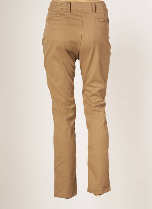 Pantalon slim marron CARLA KOPS pour femme