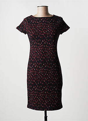 Robe courte manches courtes manches courtes noir CAMAIEU femme