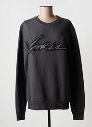 Sweat-shirt stretch manches longues gris AZZARO femme