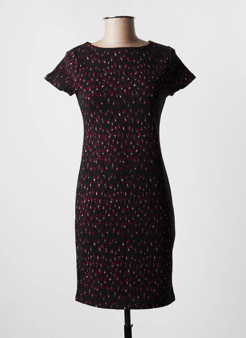 Robe courte manches courtes manches courtes noir CAMAIEU femme