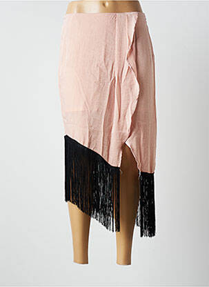 Jupe longue taille haute rose LAAGAM femme