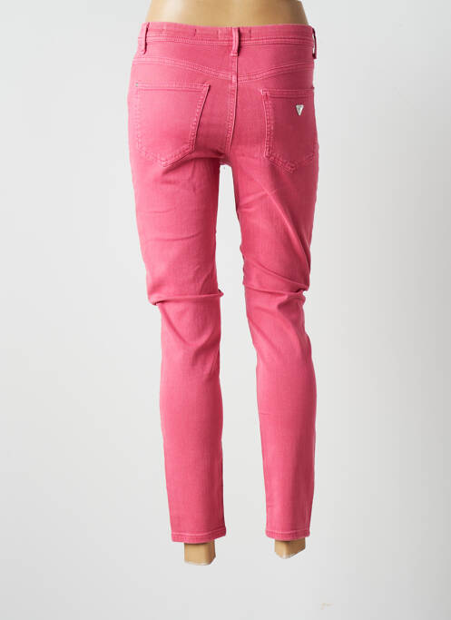 Jeans skinny rose GUESS pour femme