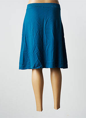 Jupe mi-longue coupe évasée bleu BONOBO femme