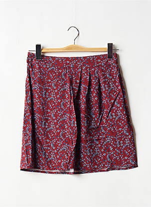 Jupe courte taille haute rouge BONOBO femme