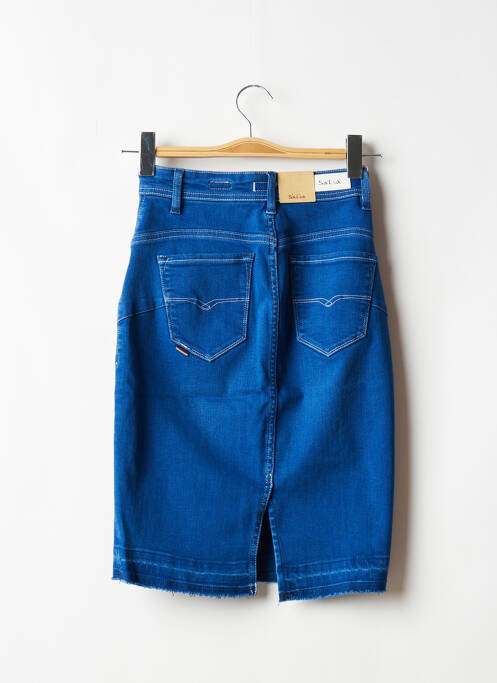 Jupe mi-longue bleu SALSA pour femme