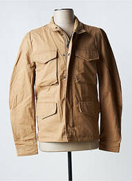 Veste casual poignets pressionnés marron DEVRED homme