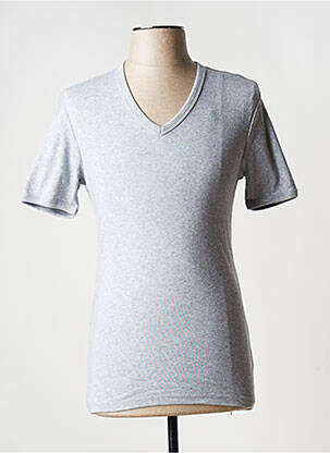 T-shirt tissage chiné manches courtes gris G STAR homme