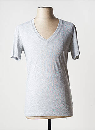 T-shirt tissage chiné manches courtes gris G STAR homme