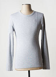T-shirt coupe cintrée manches longues gris G STAR homme