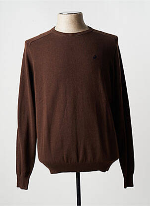 Pull stretch manches longues marron LOIS homme