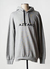 Sweat-shirt à capuche gris AZZARO pour homme seconde vue