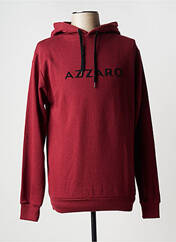Sweat-shirt à capuche rouge AZZARO pour homme seconde vue