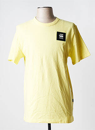 T-shirt jaune G STAR pour homme