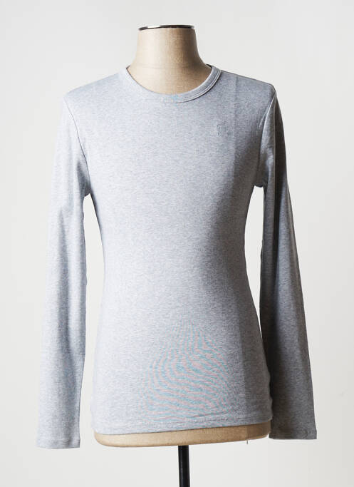 T-shirt tissage chiné manches longues gris G STAR homme