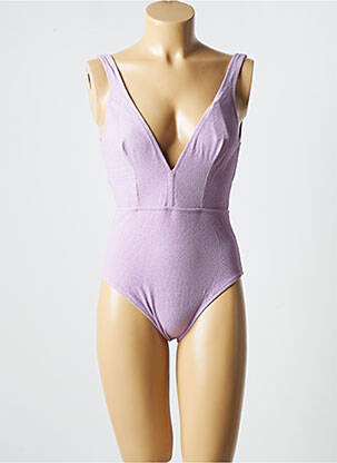 Maillot de bain 1 pièce stretch violet PRINCESSE TAM-TAM femme