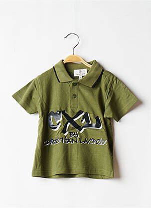 Polo stretch manches courtes vert CXL BY CHRISTIAN LACROIX garcon
