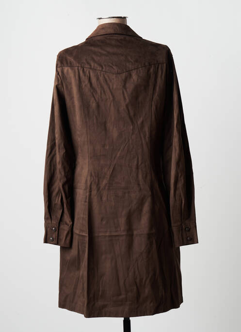 Robe courte marron GUESS pour femme