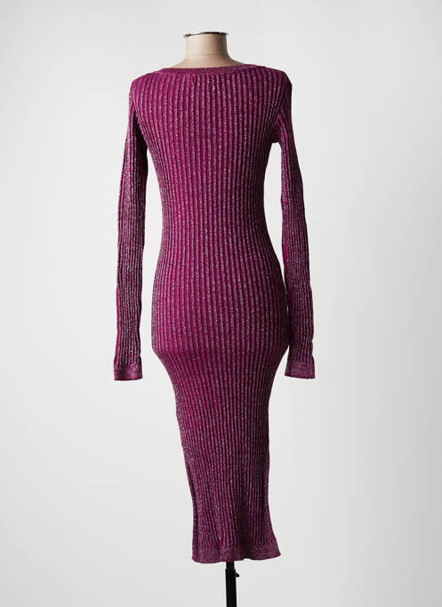 Robe mi-longue violet GUESS pour femme