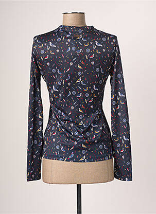 Top stretch manches longues bleu LOIS femme