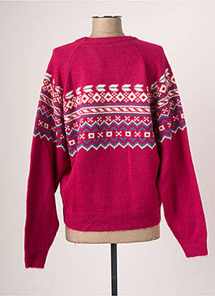 Pull stretch manches longues rose LOIS femme