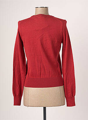 Pull finition bords-côtes manches longues marron LOIS femme