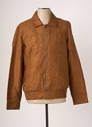 Blouson finition intérieure doublure imprimée marron DAMART homme